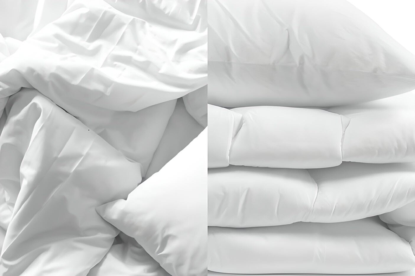 Bedsheets and pillows