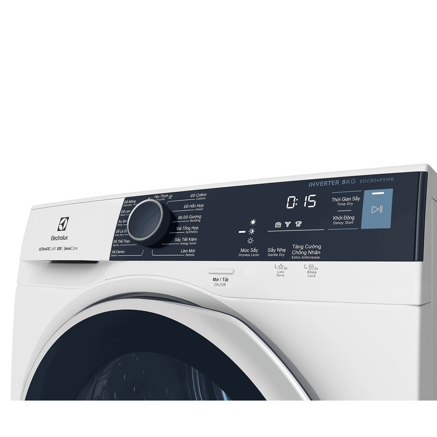 8kg UltimateCare 500 condenser dryer EDC804P5WB Electrolux Viet Nam