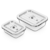 2x Glass food containers