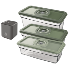 Vacuum pump starter kit with food containers