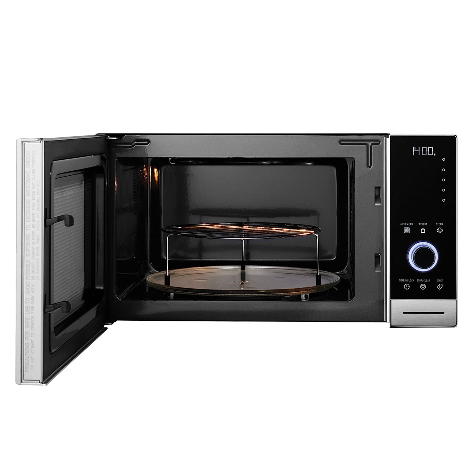 30L tabletop microwave with grill and convection black EMS3085X