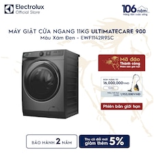 Máy giặt cửa ngang Electrolux 11kg UltimateCare 900 xám đen