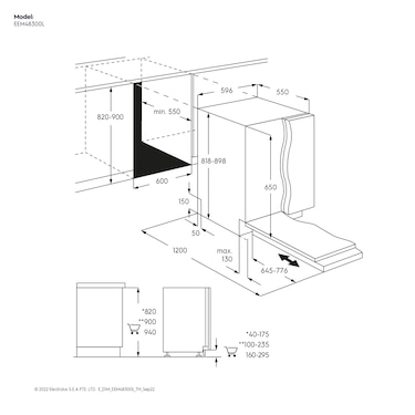 Máy rửa bát âm UltimateCare 700 60cm cho 14 bộ chén đĩa