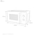 20L UltimateTaste 300 freestanding microwave oven