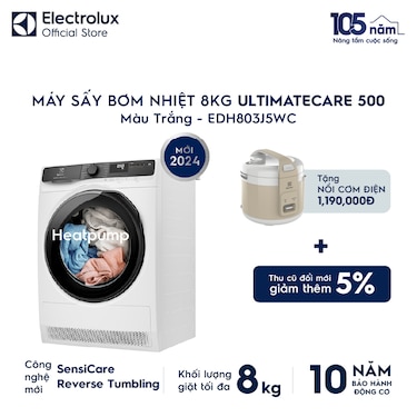 M&#225;y sấy Bơm nhiệt 8kg UltimateCare 500 - Trắng