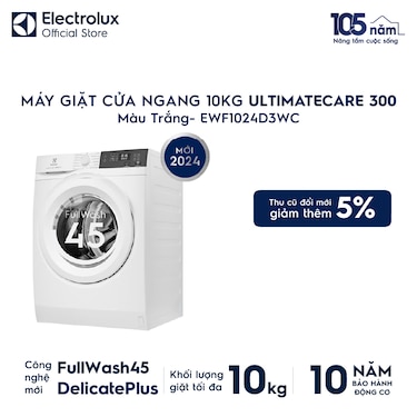 M&#225;y giặt cửa ngang 10kg UltimateCare 300 - Trắng&#160;