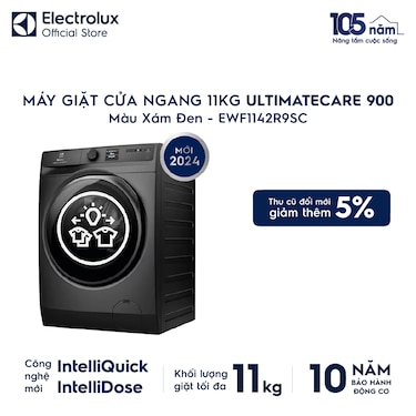 M&#225;y giặt cửa ngang 11kg UltimateCare 900 - X&#225;m đen