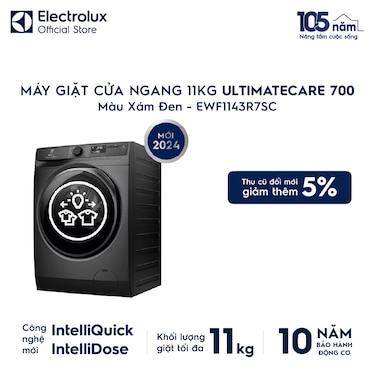 M&#225;y giặt cửa ngang 11kg UltimateCare 700 - X&#225;m đen Onyx