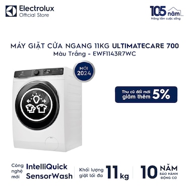 M&#225;y giặt cửa ngang 11kg UltimateCare 700 - Trắng
