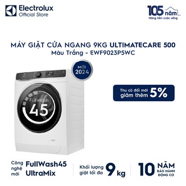 M&#225;y giặt cửa ngang 9kg UltimateCare 500 - Trắng