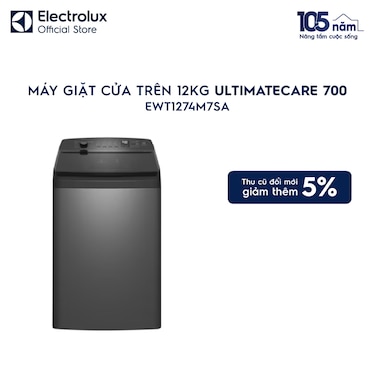 M&#225;y giặt cửa tr&#234;n 12kg UltimateCare 700 - X&#225;m đen