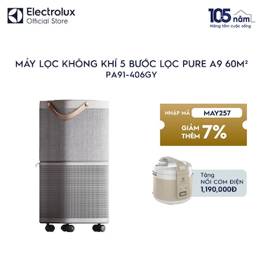 M&#225;y lọc kh&#244;ng kh&#237; 5 bước lọc Pure A9 cho ph&#242;ng c&#243; diện t&#237;ch 60m&#178;