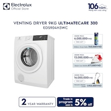 9kg UltimateCare 300 venting dryer