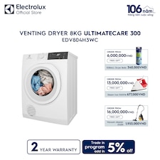 8kg UltimateCare 300 venting dryer