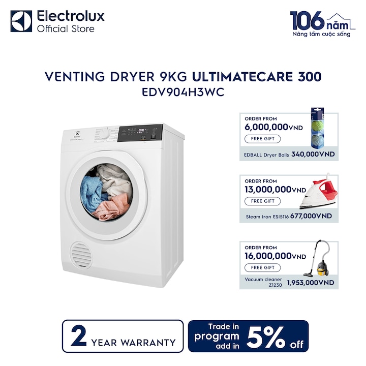 9kg UltimateCare 300 venting dryer&nbsp;