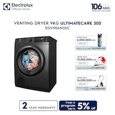 9kg UltimateCare 300 venting dryer