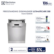 60 cm UltimateCare 300 freestanding dishwasher with 13 of place settings