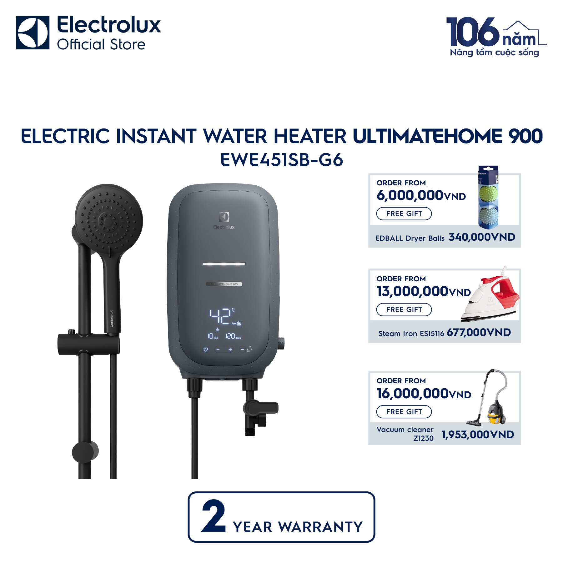 UltimateHome 900 electric instant water heaterComfort Flow