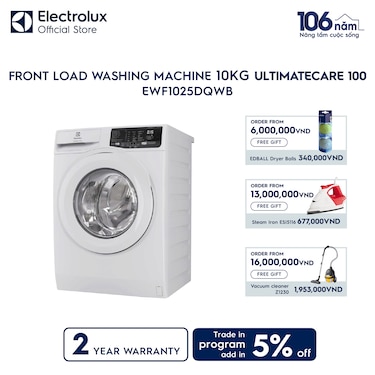 10kg UltimateCare 100 front load washing machine