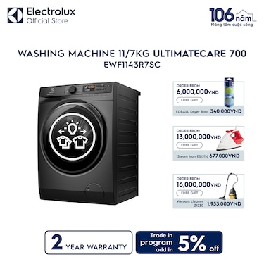 11kg UltimateCare 700 front load washing machine
