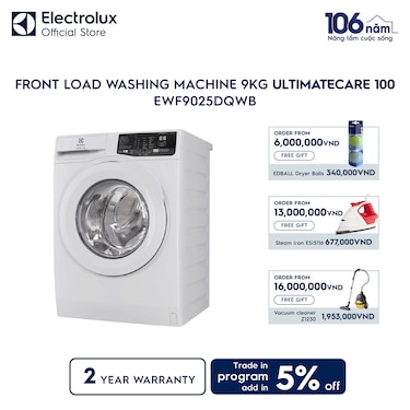 9kg UltimateCare 100 front load washing machine