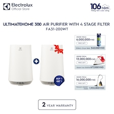 UltimateHome 300 air purifier with 4 stage filter for 26m² room coverage
