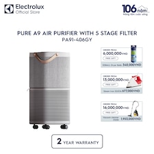 Pure A9 air purifier with 5 stage filter for 60m² room coverage