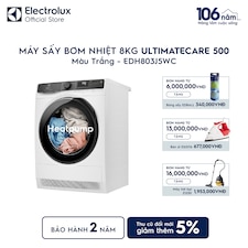 Máy sấy Bơm nhiệt 8kg UltimateCare 500 - Trắng