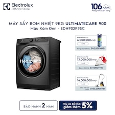 Máy sấy Bơm nhiệt 9kg UltimateCare 900 - Xám đen Onyx