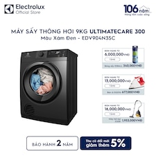 Máy sấy Thông hơi 9kg UltimateCare 300 -  Xám đen Onyx