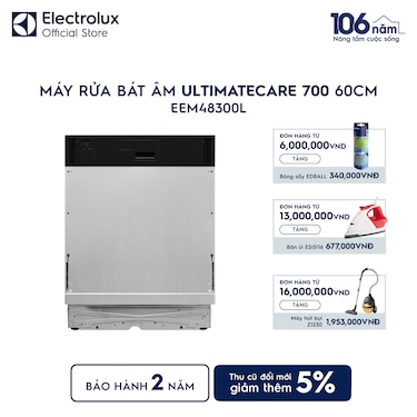 M&#225;y rửa b&#225;t &#226;m UltimateCare 700 60cm cho 14 bộ ch&#233;n đĩa