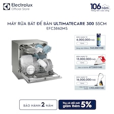 Máy rửa bát để bàn UltimateCare 300 55cm cho 8 bộ chén đĩa