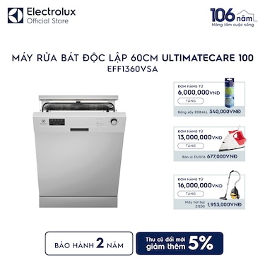 M&#225;y rửa ch&#233;n độc lập 60 cm UltimateCare 100 cho 13 bộ ch&#233;n đĩa