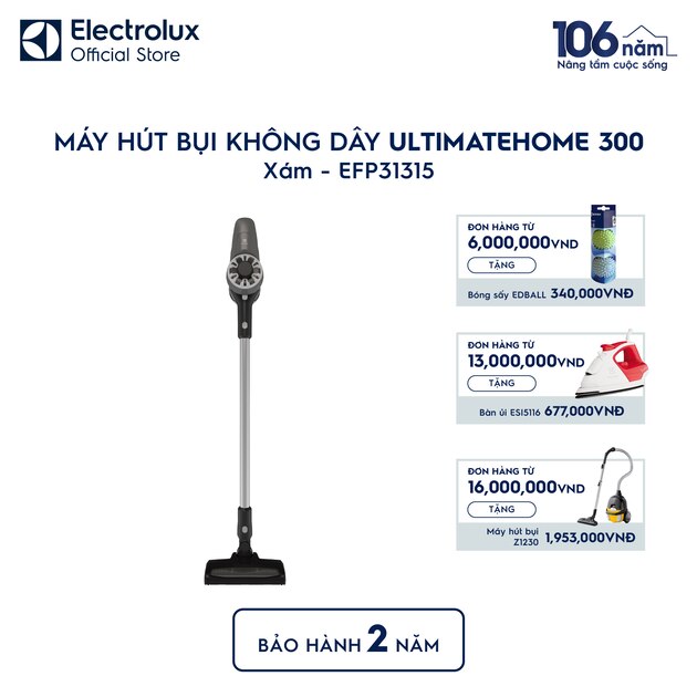 Máy hút bụi không dây UltimateHome 300 - Xám