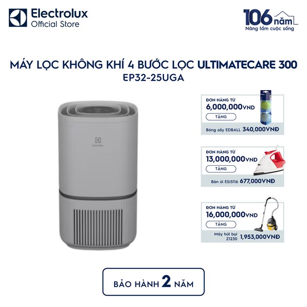 Máy lọc không khí 4 bước lọc UltimateHome 300 cho phòng 30m²