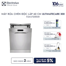 Máy rửa chén độc lập 60 cm UltimateCare 300 cho 13 bộ chén đĩa
