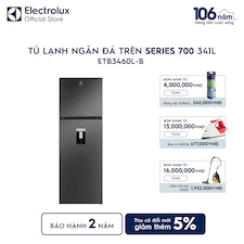 Tủ lạnh ngăn đá trên Series 700 341L có làm đá tự động 