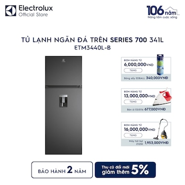 Tủ lạnh ngăn đ&#225; tr&#234;n Series 700 341L c&#243; lấy nước ngo&#224;i