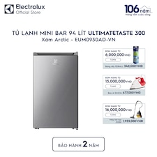 Tủ lạnh mini bar 94 lít UltimateTaste 300 - Xám Arctic