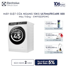 Máy giặt cửa ngang Electrolux 10kg UltimateCare 500 trắng