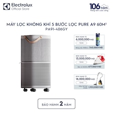 Máy lọc không khí 5 bước lọc Pure A9 cho phòng có diện tích 60m²