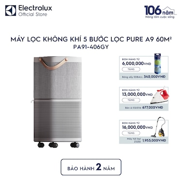M&#225;y lọc kh&#244;ng kh&#237; 5 bước lọc Pure A9 cho ph&#242;ng c&#243; diện t&#237;ch 60m&#178;