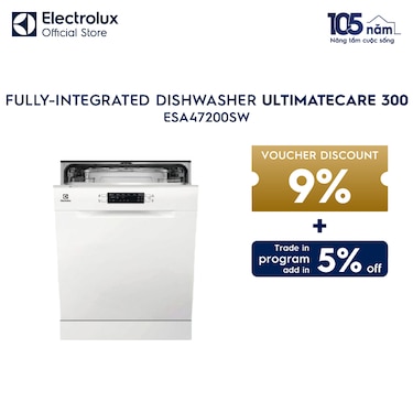 60 cm UltimateCare 300 freestanding dishwasher with 13 of place settings