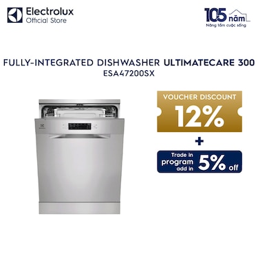 60 cm UltimateCare 300 freestanding dishwasher with 13 of place settings