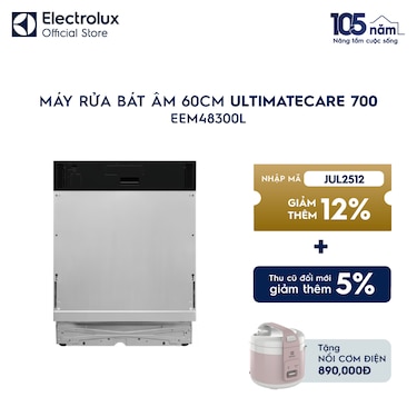 M&#225;y rửa b&#225;t &#226;m UltimateCare 700 60cm cho 14 bộ ch&#233;n đĩa