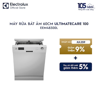 M&#225;y rửa ch&#233;n độc lập 60 cm UltimateCare 100 cho 13 bộ ch&#233;n đĩa