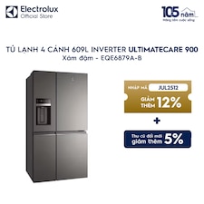 Tủ lạnh 4 cánh 609 lít Inverter UltimateTaste 900 - Xám đậm Glossy