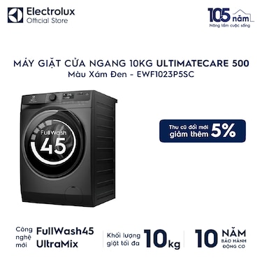 M&#225;y giặt cửa ngang 10kg UltimateCare 500 - X&#225;m đen