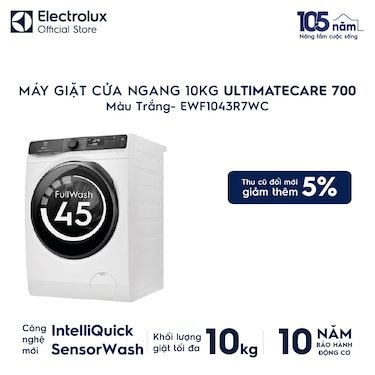 M&#225;y giặt cửa ngang 10kg UltimateCare 700 - Trắng