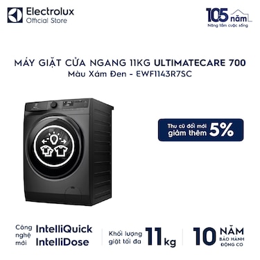 M&#225;y giặt cửa ngang 11kg UltimateCare 700 - X&#225;m đen Onyx